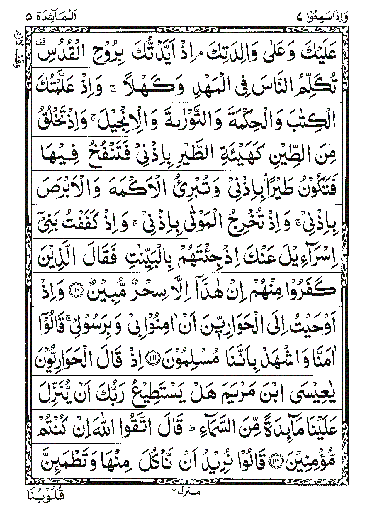 Surah Al-Ma'idah Page 29